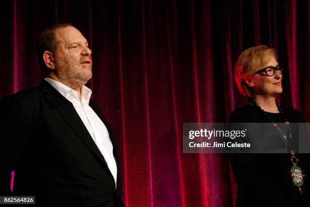 Harvey Weinstein and Meryl Streep attend CHRISTOPHER AND DANA REEVE FOUNDATION Host A MAGICAL EVENING GALA at Cipriani Wall Street on November 28,...