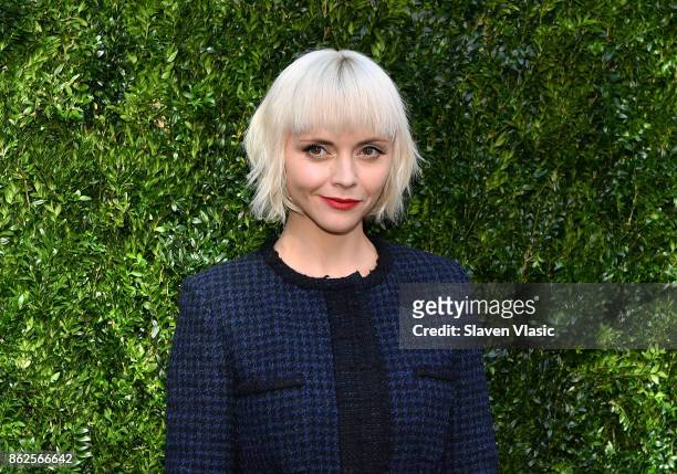 Actor Christina Ricci attends Through Her Lens: The Tribeca Chanel Women's Filmmaker Program Luncheon at Locanda Verde on October 17, 2017 in New...