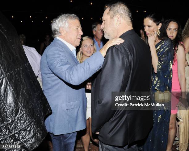 Robert Kraft and Harvey Weinstein attend APOLLO in The Hamptons "A Night Of Legends" at The Creeks on August 16, 2014 in East Hampton, NY.