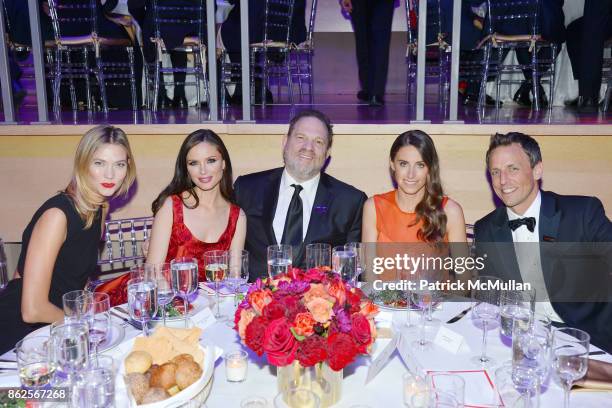 Karlie Kloss, Georgina Chapman, Harvey Weinstein, Alexi Ashe and Seth Meyers attend the 2015 Time 100 Gala at Jazz at Lincoln Center on April 21,...