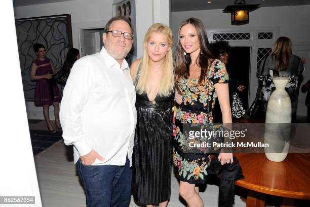 Harvey Weinstein, Samantha Perelman and Georgina Chapman attend Apollo in the Hamptons 2015: A Night of Legends at The Creeks on August 15, 2015 in...