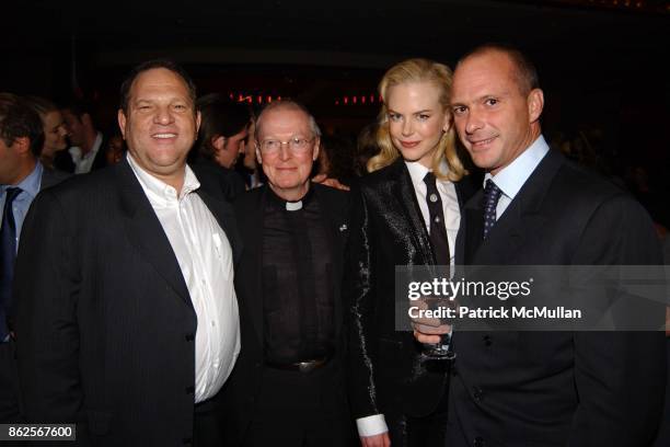 Harvey Weinstein, Father Leo O'Donovan, Nicole Kidman and Giuseppe Cipriani attend "The Human Stain" After Party at Brasserie 8 1/2 on September 10,...