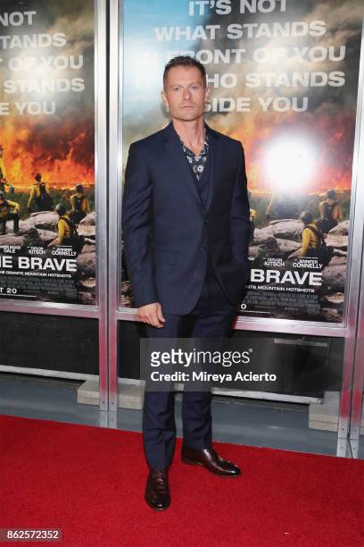 Actor James Badge Dale attends "Only The Brave" New York screening at iPic Theater on October 17, 2017 in New York City.