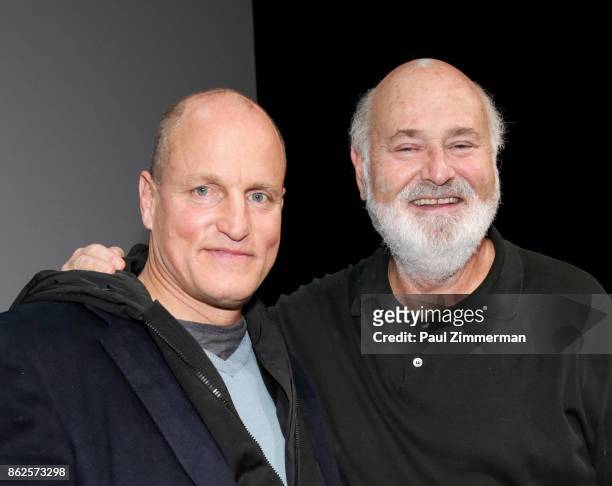Woody Harrelson and Rob Reiner attend SAG-AFTRA Foundation Conversations Presents "LBJ" With Woody Harrelson And Rob Reiner at SAG-AFTRA Foundation...