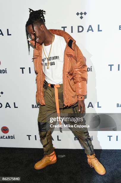 Joey Bada$$ attends TIDAL X: Brooklyn at Barclays Center of Brooklyn on October 17, 2017 in New York City.