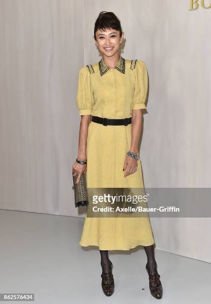Model Yu Yamada arrives at Hammer Museum Gala in the Garden on October 14, 2017 in Westwood, California.