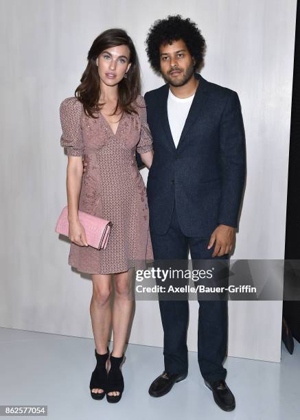 Actress Rainey Qualley and singer Twin Shadow arrive at Hammer Museum Gala in the Garden on October 14, 2017 in Westwood, California.