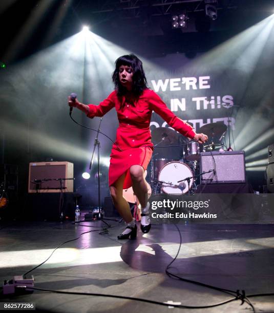 Alynda Segarra of Hurray for the Riff Raff performs live on stage at KOKO on October 17, 2017 in London, England.