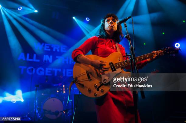 Alynda Segarra of Hurray for the Riff Raff performs live on stage at KOKO on October 17, 2017 in London, England.