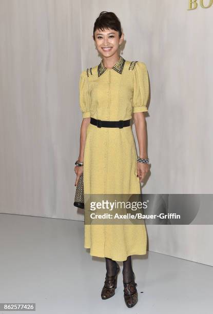 Model Yu Yamada arrives at Hammer Museum Gala in the Garden on October 14, 2017 in Westwood, California.