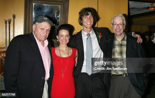 Actors Brian Dennehy, Carla Gugino, Pablo Schreiber and Director Robert Falls attend the opening night party for "Desire Under The Elms" on Broadway...