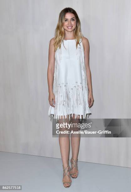 Actress Ana de Armas arrives at Hammer Museum Gala in the Garden on October 14, 2017 in Westwood, California.