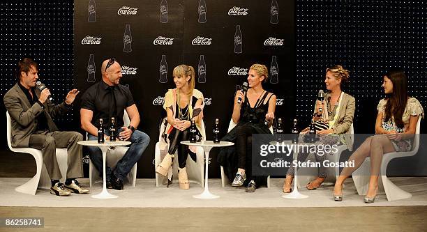 Designer Margherita Missoni attends a photo call with local Australian designers Alex Perry, Kirrily Johnston, Sarah-Jane Clarke and Heidi Middleton,...