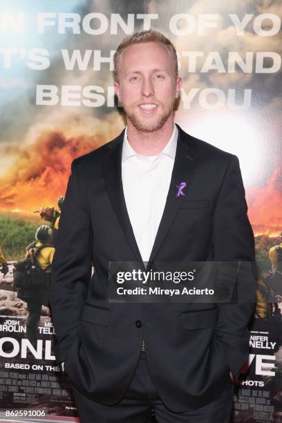 Brendan McDonough attends "Only The Brave" New York screening at iPic Theater on October 17, 2017 in New York City.