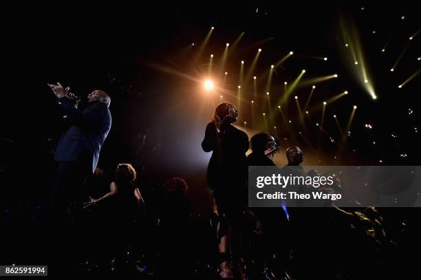 Donnie McClurkin performs onstage during TIDAL X: Brooklyn at Barclays Center of Brooklyn on October 17, 2017 in New York City.