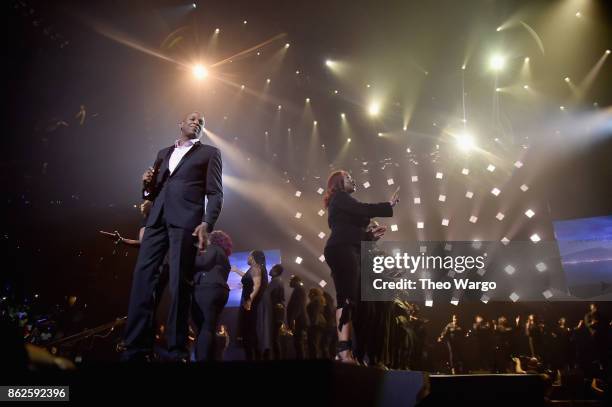 Donnie McClurkin performs onstage during TIDAL X: Brooklyn at Barclays Center of Brooklyn on October 17, 2017 in New York City.