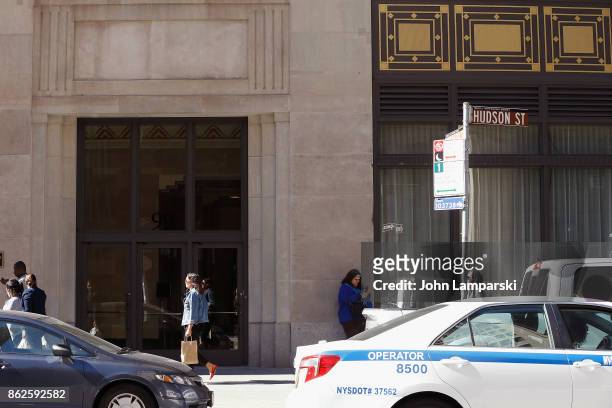 Exterior views of the Weinstein Company Headquarters on October 17, 2017 in New York City. Harvey Weinstein resigned from the Weinstein Co. Board of...