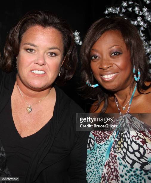 Rosie O'Donnell and Star Jones pose at the 2009 Passing It On Gala to benefit Rosie's Broadway Kids at the New World Stages on April 27, 2009 in New...