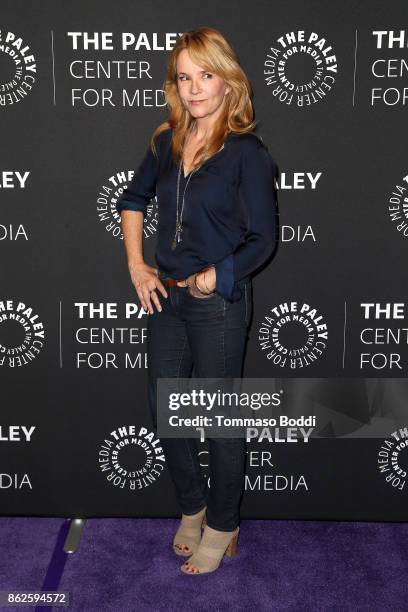 Lea Thompson attends the Paley Center For Media Presents: "The Goldbergs" 100th Episode Celebration at The Paley Center for Media on October 17, 2017...