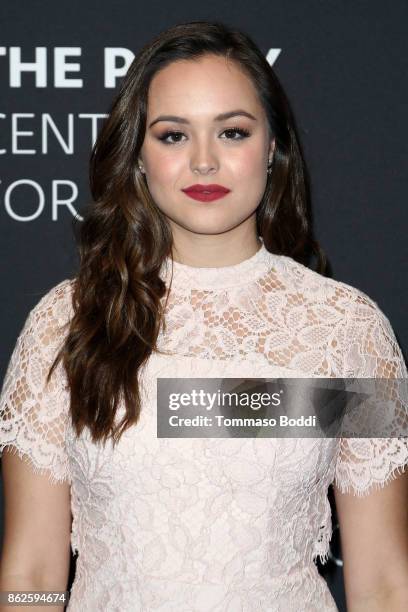 Hayley Orrantia attends the Paley Center For Media Presents: "The Goldbergs" 100th Episode Celebration at The Paley Center for Media on October 17,...