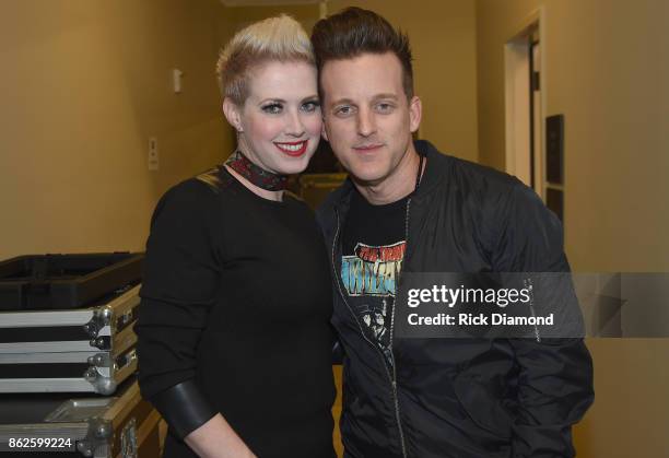 Shawna Thompson and Keifer Thompson of Thompson Square attend the WME Party during IEBA 2017 Conference on October 17, 2017 in Nashville, Tennessee.