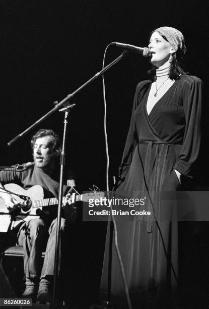 Richard & Linda Thompson performing at 'Over The Rainbow', a concert marking the first closure of The Rainbow Theatre, Finsbury Park, North London on...
