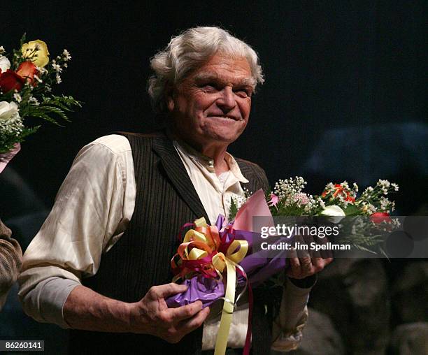Actor Brian Dennehy attends the Broadway opening night of "Desire Under The Elms" at the St. James Theatre on April 27, 2009 in New York City.
