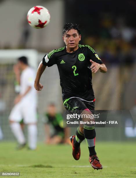 Adrian Vazqez of Mexico runs with the ball during the FIFA U-17 World Cup India 2017 Round of 16 match between Iran and Mexico at Pandit Jawaharlal...