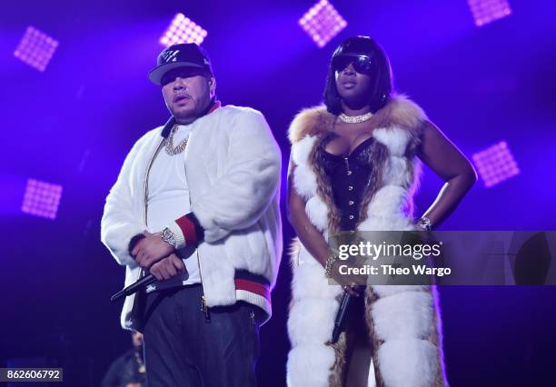 Fat Joe and Remy Ma perform onstage during TIDAL X: Brooklyn at Barclays Center of Brooklyn on October 17, 2017 in New York City.