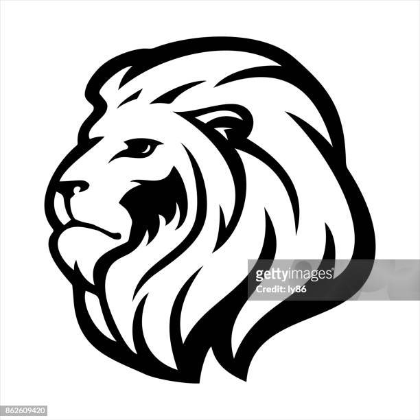 stockillustraties, clipart, cartoons en iconen met lion head - lion head