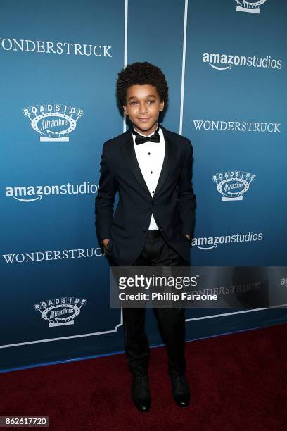 Actor Jaden Michael attends the premiere of Roadside Attractions' "Wonderstruck" at Los Angeles Theatre on October 17, 2017 in Los Angeles,...