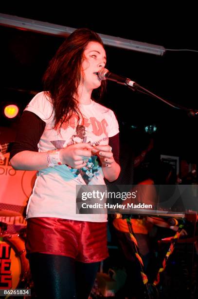 Maykay of Fight Like Apes performs on stage at The Dublin Castle at The Camden Crawl on April 25, 2009 in London, England.