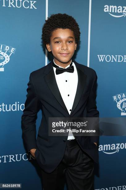 Actor Jaden Michael attends the premiere of Roadside Attractions' "Wonderstruck" at Los Angeles Theatre on October 17, 2017 in Los Angeles,...
