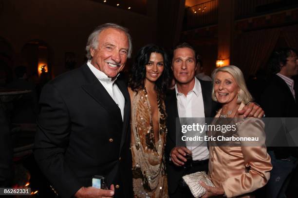 Guest, Camila Alves, Matthew McConaughey and Mary Kathleen McCabe at the reception for Matthew McConaughey's J.K. Livin Foundation at New Line...