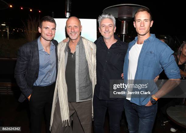 Alex Russell, Yossi Ginsberg, Greg McLean and Joel Jackson attend a Screening Of "Jungle" at E.P. & L.P. On October 17, 2017 in West Hollywood,...