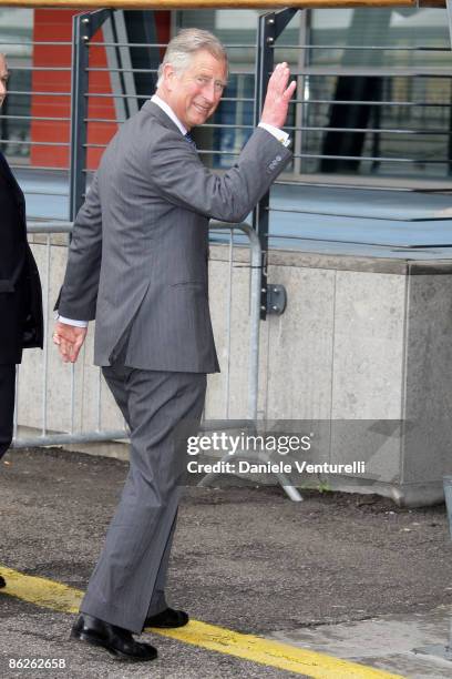 Prince Charles, Prince of Wales arrives in Venice on April 28, 2009 in Rome, Italy.