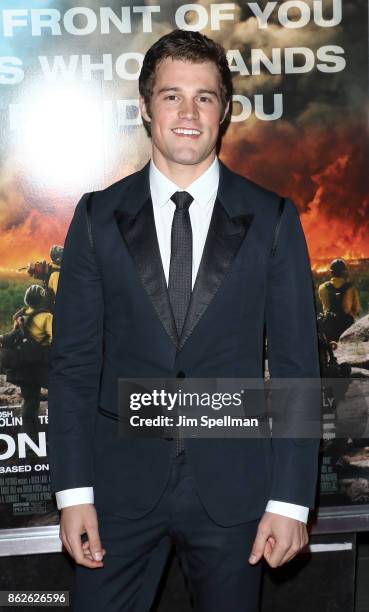 Actor Jake Picking attends the "Only The Brave" New York screening at iPic Theater on October 17, 2017 in New York City.