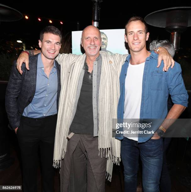 Alex Russell, Yossi Ginsberg and Joel Jackson attend a Screening Of "Jungle" at E.P. & L.P. On October 17, 2017 in West Hollywood, California.