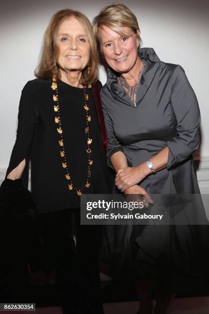 Gloria Steinem and Jill Faherty Lloyd attend Museum of the City of New York honors Gloria Steinem, Whoopi Goldberg, Michiko Kakutani on October 17,...