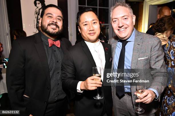 Rafael Olivares, Uwern Jong, and Jonathan LeWinter attend the LGBT Celebration Travel and Honeymoon Showcase presented by Agence-V and OutThere at...