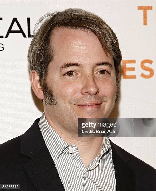 Actor Matthew Broderick attends the 8th Annual Tribeca Film Festival "Wonderful World" premiere at BMCC Tribeca Performing Arts Center on April 27,...