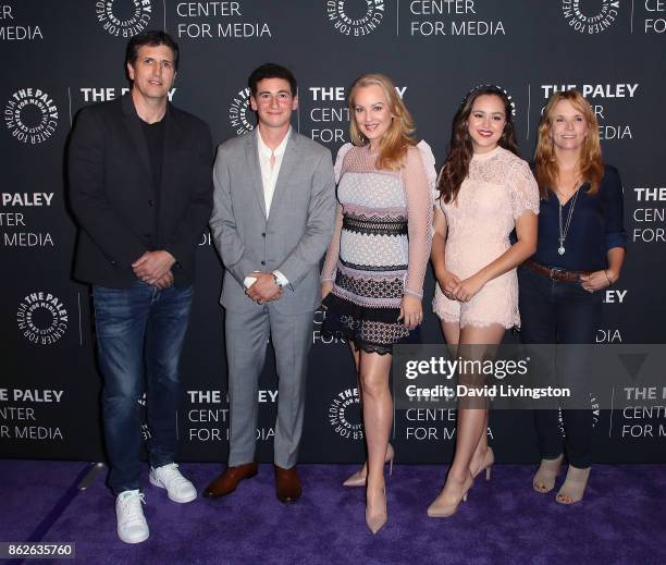 Executive producer Doug Robinson, actors Sam Lerner, Wendi McLendon-Covey and Hayley Orrantia and actress/director Lea Thompson attend "The...