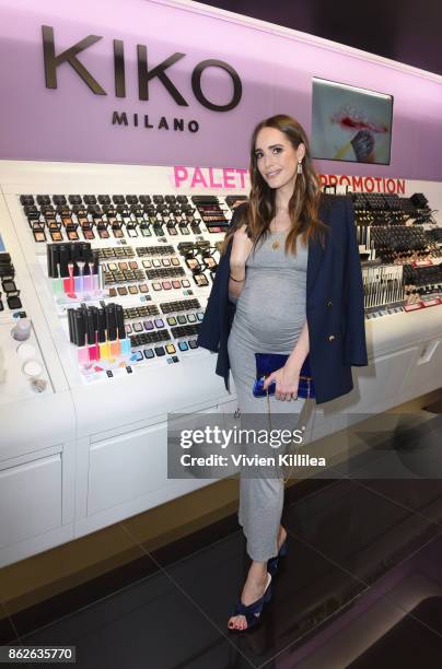 Louise Roe attends Louise Roe For Kiko Milano At Kiko Milano Hollywood Venue on October 14, 2017 in Hollywood, California.