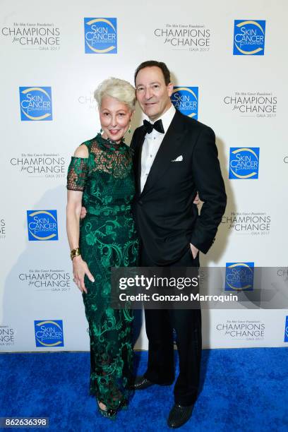 Deborah S. Sarnoff MD and Robert H. Gotkin, MD during the Skin Cancer Foundation's Champions for Change Gala at Cipriani 25 Broadway on October 17,...