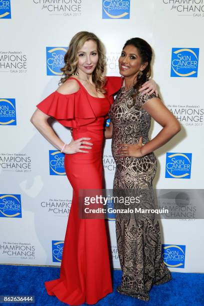 Dr. Miller and Dr. John during the Skin Cancer Foundation's Champions for Change Gala at Cipriani 25 Broadway on October 17, 2017 in New York City.