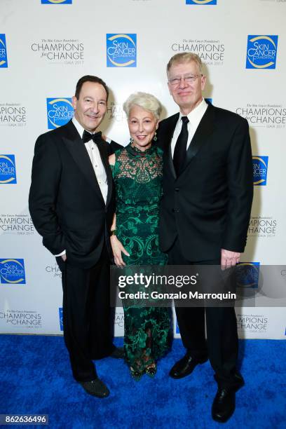 Robert H. Gotkin, MD, Deborah S. Sarnoff MD and William Hanke MD during the Skin Cancer Foundation's Champions for Change Gala at Cipriani 25...