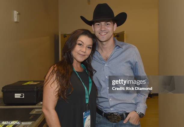 Gretchen Wilson and William Michael Morgan attend the WME Party during IEBA 2017 Conference on October 17, 2017 in Nashville, Tennessee.