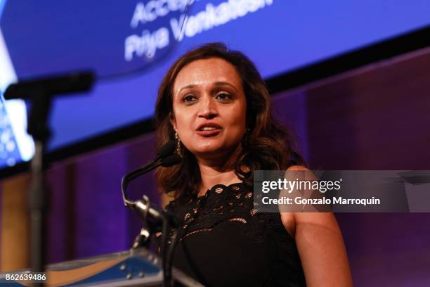 Priya Venkatesh MD during the Skin Cancer Foundation's Champions for Change Gala at Cipriani 25 Broadway on October 17, 2017 in New York City.