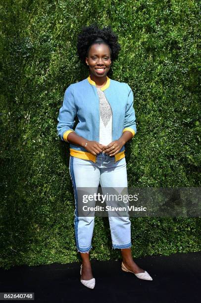 Actor Adepero Oduye attends Through Her Lens: The Tribeca Chanel Women's Filmmaker Program Luncheon at Locanda Verde on October 17, 2017 in New York...