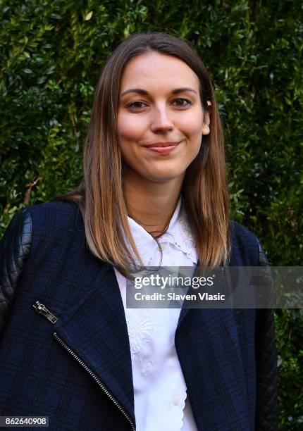 Selected Filmmaker participant Nicole Emmanuele attends Through Her Lens: The Tribeca Chanel Women's Filmmaker Program Luncheon at Locanda Verde on...